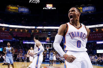120-117. Westbrook anota la canasta clave y lidera el ataque de los Thunder 120-117. Westbrook anota la canasta clave y lidera el ataque de los Thunder