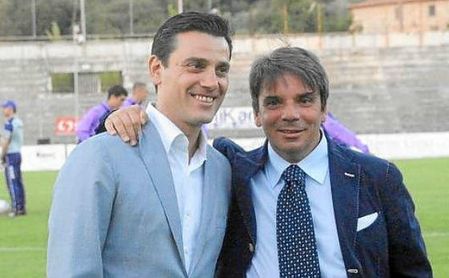 Eziolino Capuano junto a Montella. Eziolino Capuano junto a Montella.