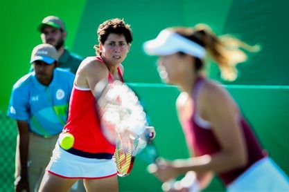 Garbiñe Muguruza y Carla Suárez jugarán juntas el dobles Garbiñe Muguruza y Carla Suárez jugarán juntas el dobles