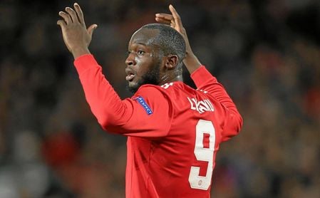 Lukaku durante el partido ante el Sevilla Lukaku durante el partido ante el Sevilla