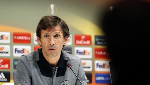 Ziganda:"El reto es muy difícil por el resultado y el rival, pero es posible" Ziganda:"El reto es muy difícil por el resultado y el rival, pero es posible"