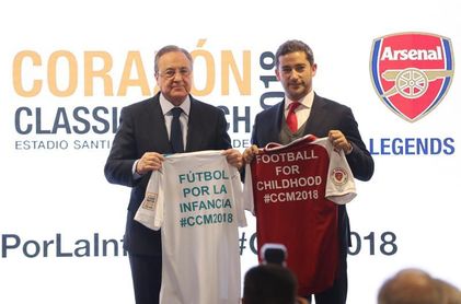 F. Pérez: "Es un honor vivir esta fiesta solidaria con el histórico Arsenal" F. Pérez: "Es un honor vivir esta fiesta solidaria con el histórico Arsenal"
