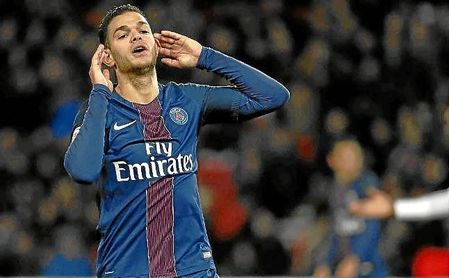 Ben Arfa celebra un gol en su primera temporada con el PSG. Ben Arfa celebra un gol en su primera temporada con el PSG.
