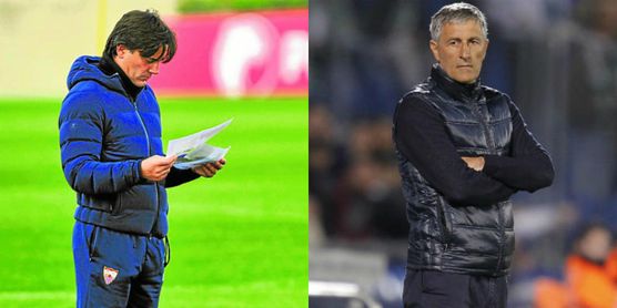 Setién golea a Montella en LaLiga Setién golea a Montella en LaLiga