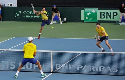 Colombia vence 3-2 a Brasil con una brillante actuación de Galán y González Colombia vence 3-2 a Brasil con una brillante actuación de Galán y González