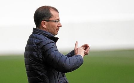 José Juan Romero, técnico del Betis Deportivo. José Juan Romero, técnico del Betis Deportivo.
