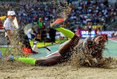 Caterine Ibargüen hace historia al ganar diamantes en triple y longitud Caterine Ibargüen hace historia al ganar diamantes en triple y longitud