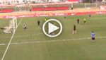 El golazo de Arana en el entrenamiento