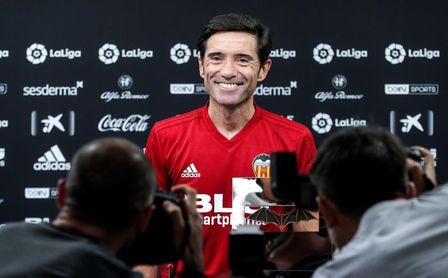 Marcelino: "Fijamos toda la atención en la Liga, la Champions es un premio" Marcelino: "Fijamos toda la atención en la Liga, la Champions es un premio"