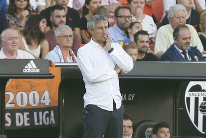 Setién: "Estoy satisfecho con el punto, aunque si hubiéramos ganado no habría pasado nada" Setién: "Estoy satisfecho con el punto, aunque si hubiéramos ganado no habría pasado nada"