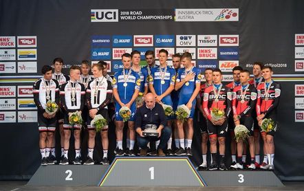 El Quick-Step gana la CRE masculina y Movistar, a buen nivel, termina sexto El Quick-Step gana la CRE masculina y Movistar, a buen nivel, termina sexto