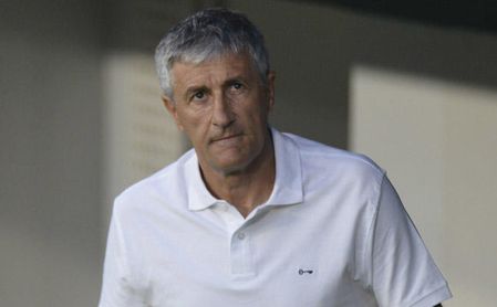 Setién tuvo un enfrentamiento con un sector de la grada. Setién tuvo un enfrentamiento con un sector de la grada.
