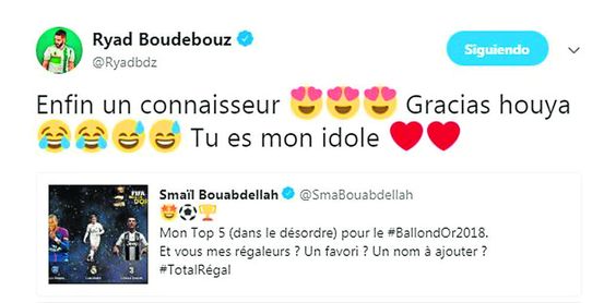 Boudebouz y su 'nominación' al Balón de Oro Boudebouz y su 'nominación' al Balón de Oro