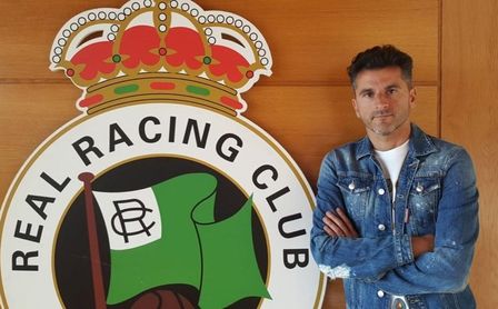 Iván Ania, técnico del Racing de Santander. Iván Ania, técnico del Racing de Santander.