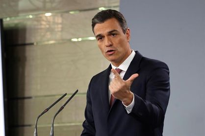 El presidente Pedro Sánchez felicita a Sandra Sánchez y a Damián Quintero El presidente Pedro Sánchez felicita a Sandra Sánchez y a Damián Quintero