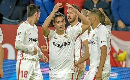 Ben Yedder ha convencido a Machín a base de trabajo... y muchos goles. Ben Yedder ha convencido a Machín a base de trabajo... y muchos goles.