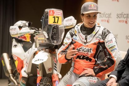 Laia Sanz se llevará al Dakar 150 kilos de equipaje Laia Sanz se llevará al Dakar 150 kilos de equipaje