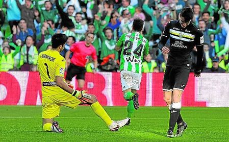 Rubén Castro celebra el primer gol bético de 2017; el canario rompió también el hielo en 2013, 2014 y 2015. Rubén Castro celebra el primer gol bético de 2017; el canario rompió también el hielo en 2013, 2014 y 2015.