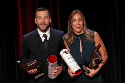 Jordi Alba y Jessica Vall elegidos mejores deportistas catalanes de 2018 Jordi Alba y Jessica Vall elegidos mejores deportistas catalanes de 2018