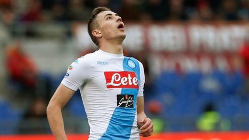 Marko Rog, en un partido con el Nápoles. Marko Rog, en un partido con el Nápoles.