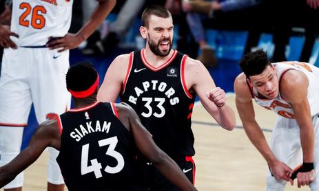 Marc Gasol se muestra "contento" tras su debut con los Raptors Marc Gasol se muestra "contento" tras su debut con los Raptors