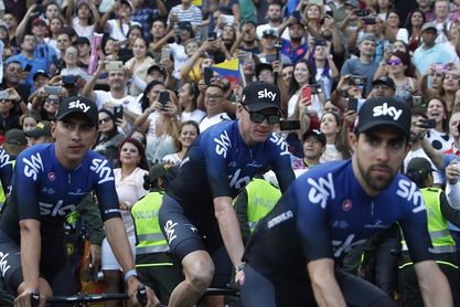 Froome, Quintana y Urán emocionan en la antesala del Tour Colombia Froome, Quintana y Urán emocionan en la antesala del Tour Colombia