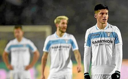 Correa y Luis Alberto, en un partido con la Lazio. Correa y Luis Alberto, en un partido con la Lazio.