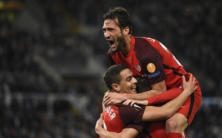 El Sevilla hizo el 0-1 tras una magnífica contra. El Sevilla hizo el 0-1 tras una magnífica contra.