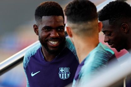 Umtiti recibe el alta médica y viajará a Lyon; Vermaelen, baja por molestias Umtiti recibe el alta médica y viajará a Lyon; Vermaelen, baja por molestias
