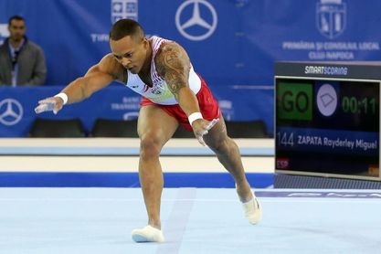 Ray Zapata, plata en suelo en la Copa del Mundo de Doha Ray Zapata, plata en suelo en la Copa del Mundo de Doha