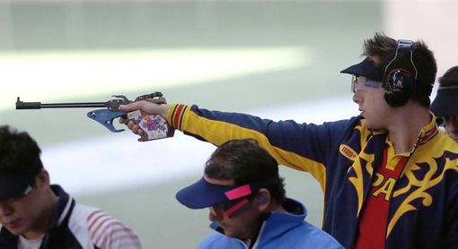 Pablo Carrera octavo en la final de pistola de aire Pablo Carrera octavo en la final de pistola de aire