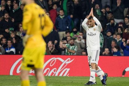 Ceballos, tras marcar en el último Betis-Real Madrid. Ceballos, tras marcar en el último Betis-Real Madrid.