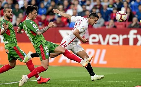 La media de goles de Ben Yedder ha bajado con Caparrós en el banquillo. La media de goles de Ben Yedder ha bajado con Caparrós en el banquillo.