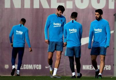 Entrenamiento de recuperación tras el éxtasis de la 'Champions' Entrenamiento de recuperación tras el éxtasis de la 'Champions'