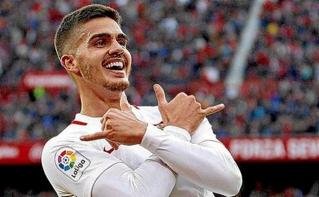 André Silva se despide del Sevilla. André Silva se despide del Sevilla.