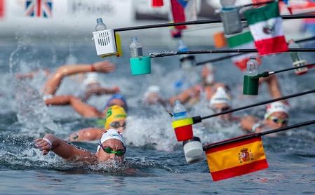 Paula Ruiz llega en el lugar 24 en los 10 kilómetros de aguas abiertas Paula Ruiz llega en el lugar 24 en los 10 kilómetros de aguas abiertas