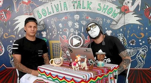 Arana, en 'Bolivia talk show'. Arana, en 'Bolivia talk show'.