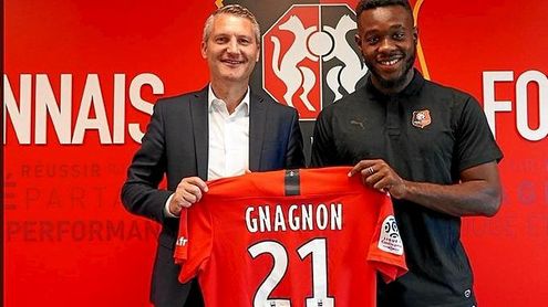 Gnagnon jugará con el '21' en su vuelta al Rennes. Gnagnon jugará con el '21' en su vuelta al Rennes.