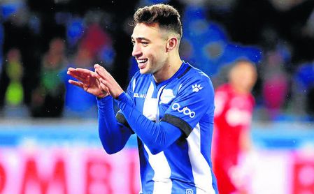 Munir, con el Alavés. Munir, con el Alavés.