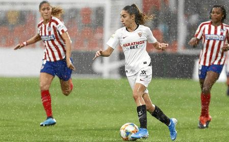 Olga, ante el Atlético. Olga, ante el Atlético.