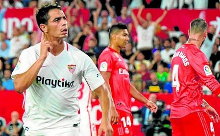 Ben Yedder cerró la pasada campaña una goleada sevillista que abrió André Silva con un doblete. Ben Yedder cerró la pasada campaña una goleada sevillista que abrió André Silva con un doblete.