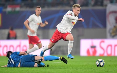 2-1. Sabitzer acerca al Leipzig a octavos 2-1. Sabitzer acerca al Leipzig a octavos