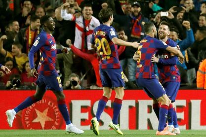 Messi y su 'guante' responden al Real Madrid Messi y su 'guante' responden al Real Madrid