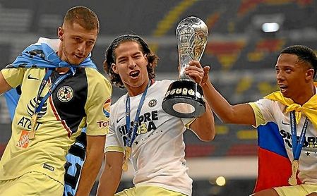 Diego Lainez, junto a Guido Rodríguez, en su etapa en el América. Diego Lainez, junto a Guido Rodríguez, en su etapa en el América.