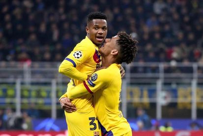 Ansu Fati, el jugador más joven en marcar en la Champions Ansu Fati, el jugador más joven en marcar en la Champions