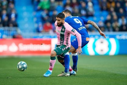 Fekir, jugando en Mendizorroza. Fekir, jugando en Mendizorroza.