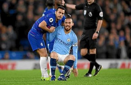 Pedro y Silva, en un Chelsea-City de la temporada pasada. Pedro y Silva, en un Chelsea-City de la temporada pasada.