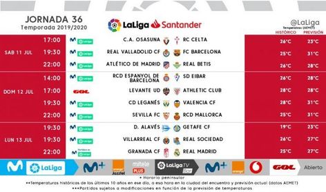 Horarios para el Atlético-Betis y el Sevilla-Mallorca. Horarios para el Atlético-Betis y el Sevilla-Mallorca.