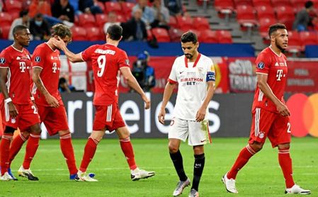 Es la tercera final de la Supercopa que el Sevilla pierde en la prórroga. Es la tercera final de la Supercopa que el Sevilla pierde en la prórroga.