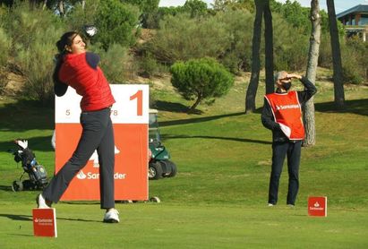 La amateur Carolina López-Chacarra, primera líder en Madrid La amateur Carolina López-Chacarra, primera líder en Madrid